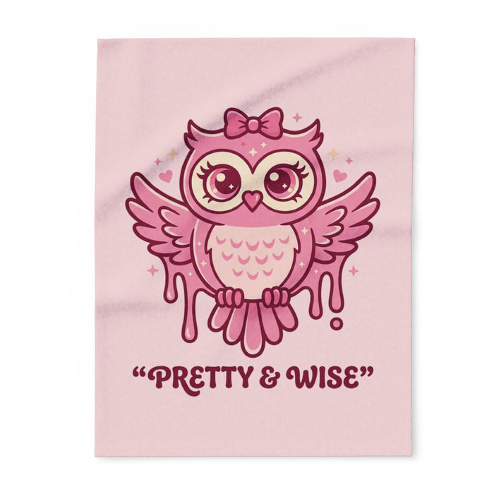 Arctic Fleece Blanket — Pretty & Wise Owl Cozy Throw